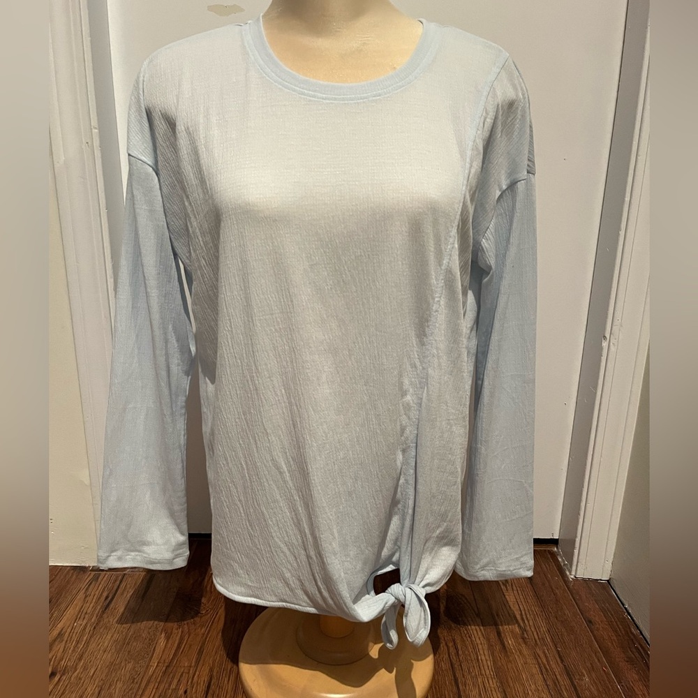 Lord & Taylor Soft Blue Blouson Womens size Large. 
Resort Wear
Travel